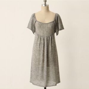 *Host Pick* Moth Anthropologie Soft As Feathers Gray Knit Dress Size Large